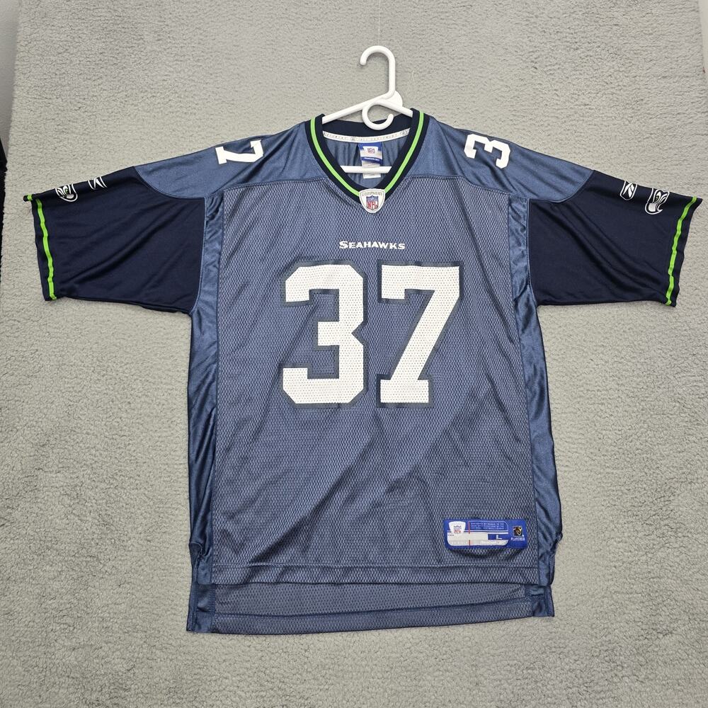 Vtg Seattle Seahawks Shaun Alexander #37 Football NFL Reebok Jersey Adult Large